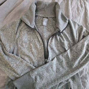 Champion Womens  Heather Gray Zip Up Sweater